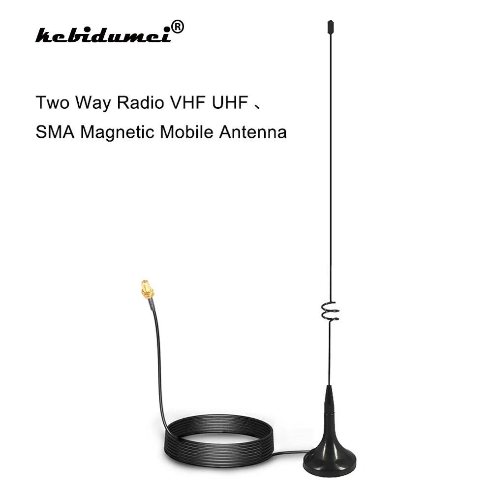 

2022 SMA Magnetic Mobile Antenna UT-108UV Two Way Radio VHF UHF for Nagoya BAOFENG CB Radio Walkie Talkie UV-5R UV-B5 UV-B6 GT-3