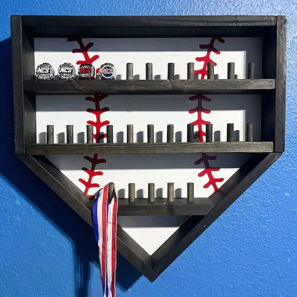 

New Display Box Decoration Fashion Wooden Display Case Softball Display Stand Baseball Display Stand