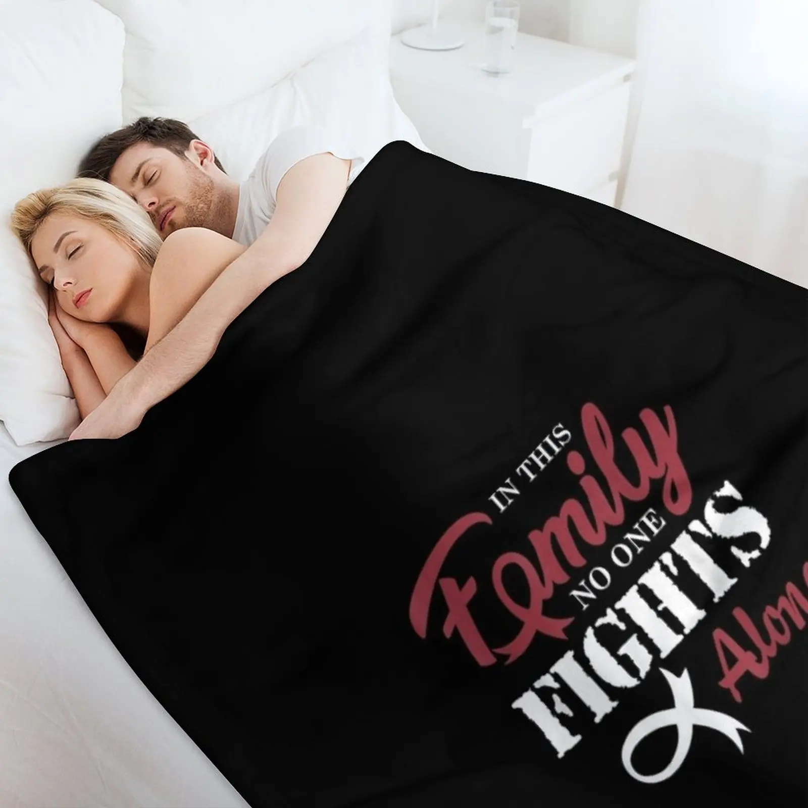 Одеяло с лентой для осведомленности о раке головы и шее