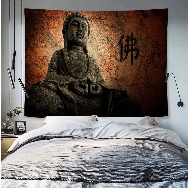 Индийский Будда медитация DIY настенный гобелен дешевый хиппи богемный гобелены