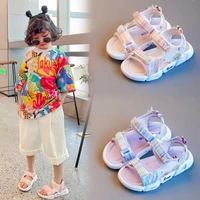 1 6 years toddler girl princess sandals summer shoes girls open toed sport sandals purple pink