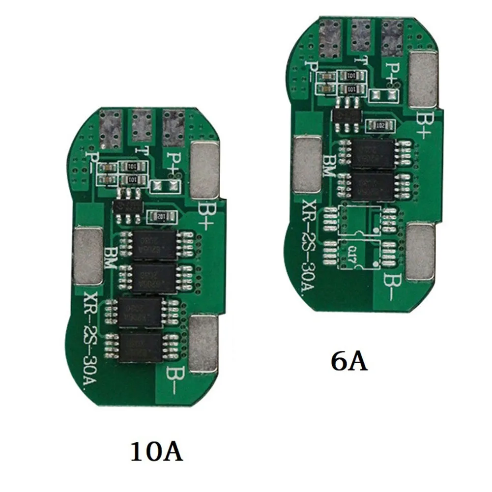 

BMS 2S 7,4 в 6 а/10 А Защитная плата для зарядки литий-ионных аккумуляторов PCM PCB 15A/30A пик для внешнего аккумулятора зарядное устройство для аккумул...