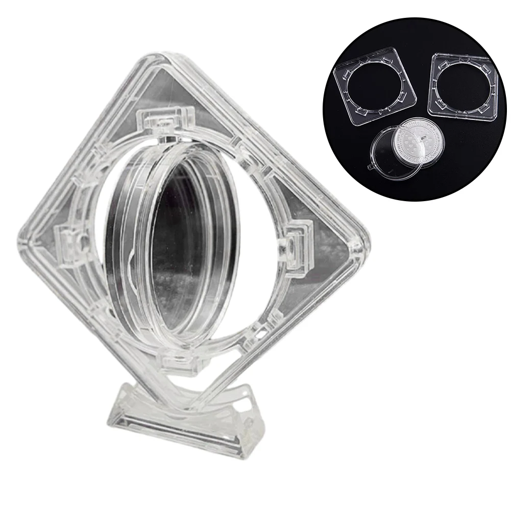 

Coin Display Stand For 4cm Coin Acrylic Box Commemorative Coin Gift Decoration Multifunction Coin Showing Stand Holder