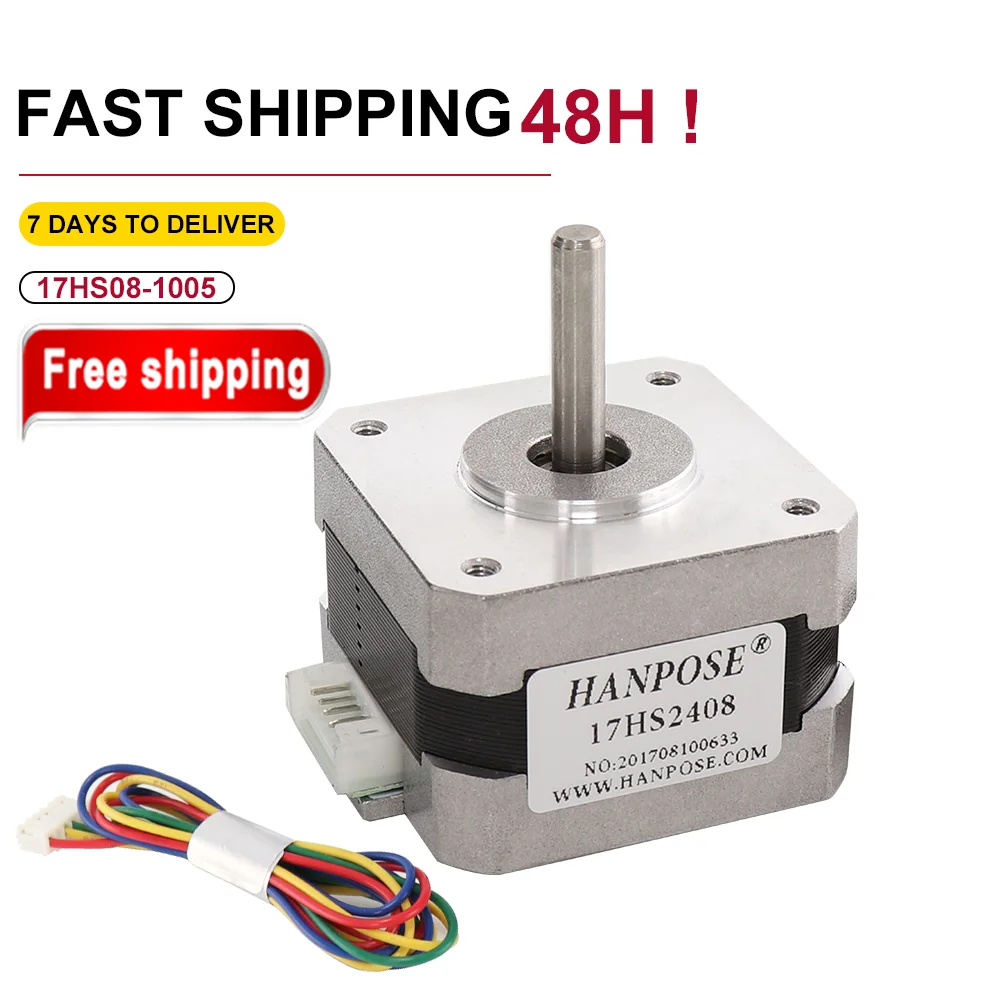 1 шт. 17HS2408 0 6A 12N.CM 4-выводной шаговый двигатель Nema17 42 42BYGH CE ROSH ISO с ЧПУ лазерная
