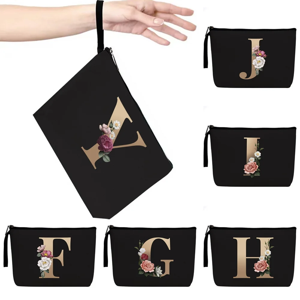 

Fashion Cosmetic Bag Ladies New Wallet Travel Cosmetics Storage Bags 26 Letter Printing Sundries Mobile Phone Makeup Clutch