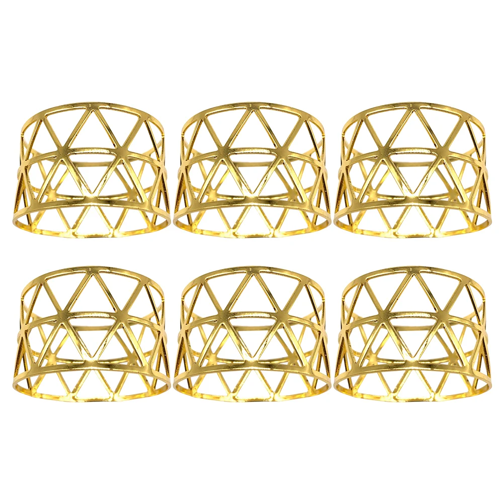 

Napkin Rings Holder Bling Modern Serviette Rhinestone Beaded Vintagebuckle Gold Ringdinning Table