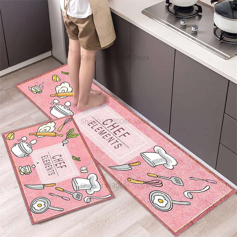 

Fashionable Simple Nordic Style Kitchen Floor Mat Household Carpet Long Strip Door Mat Modern Home Decor