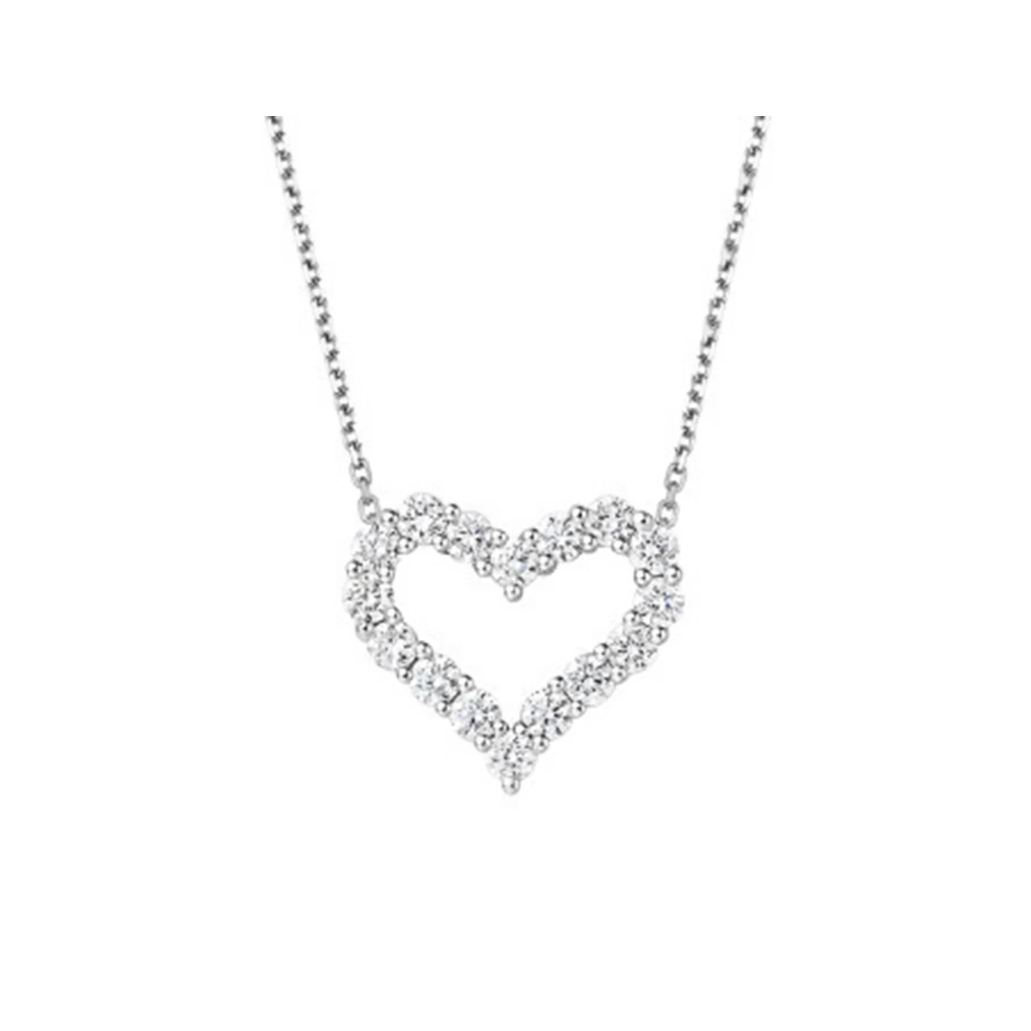 

Heart Shaped Zircon Pendant Necklace Fashion Simple Pendant Necklace Clavicle Chain Necklace Jewelry Gift Temperament For Women