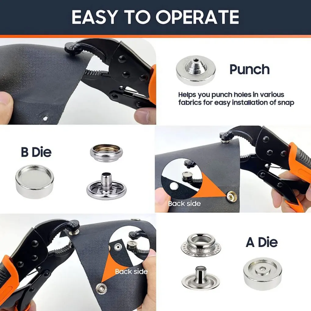 

Easy To Push Button Set With Pliers Multifunctional Fastening Solution Convenient And Practical