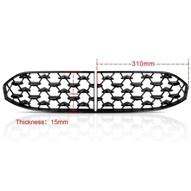 

Сетчатые вставки для переднего гриля автомобиля, передняя решетка радиатора для Mazda CX-30 CX30, аксессуары 2019, 2020, 2021, 2022, 2023