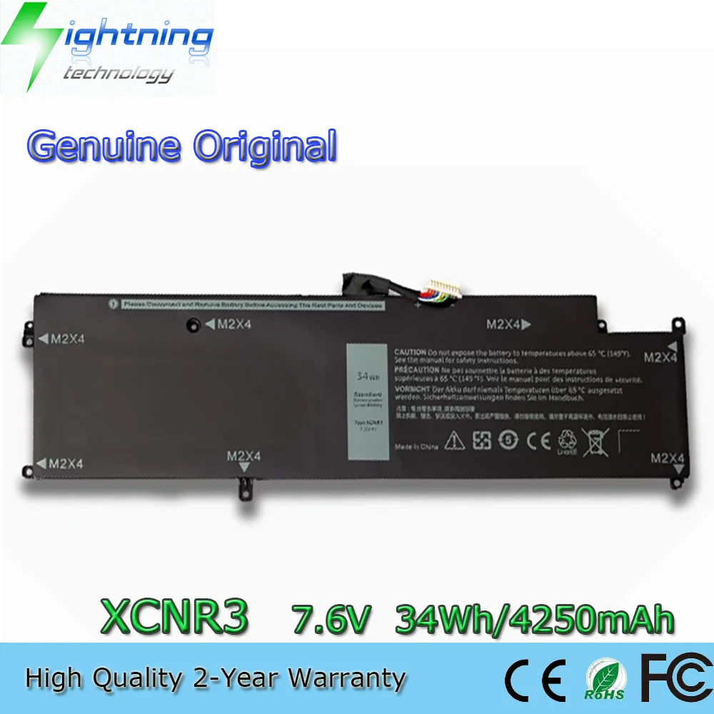 Фото Аккумулятор 34Wh XCNR3 для Dell Latitude 13 7370 E7370 Ultrabook Series P63N WV7CG 0WV7CG №1