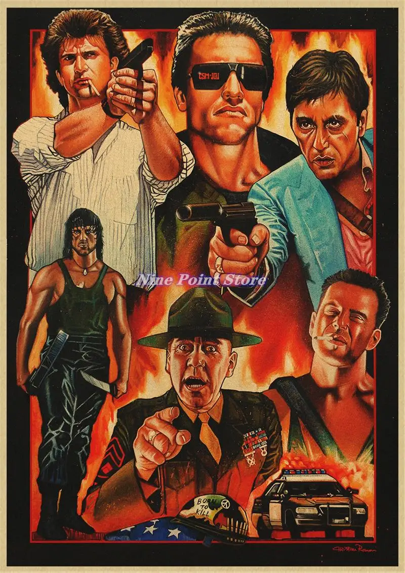 

Классический кинопостер из крафт-бумаги