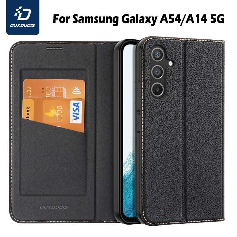 

For Samsung Galaxy A54 5G Case Skin X2 Series Magnetic Folio Leather Flip Wallet Cover with Card Slot For A14 5G coque DUX DUCIS