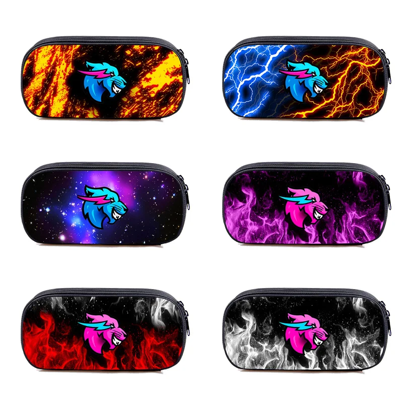 

3D Anime Mr Beast Case Pencil Storage Hanging Makeup Organizer Pen Bag Box Kids Gift Cosmetic Stationery Pouch School Supplies