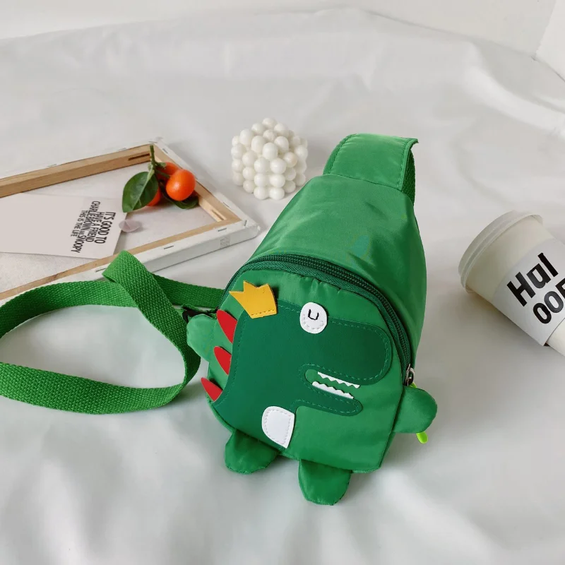 Cartoon Dinosaur Shoulder Bags Baby Outdoor Travel Backpack Children's Bags Unisex Cross-body Dinosaur Mini Chest Bag 3-6 Years