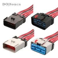 1 set 14 pin dj7142b 2 8 1121 car wiring harness connector with end or with 15cm socket male female plastic plug dj7142a 2 8 11