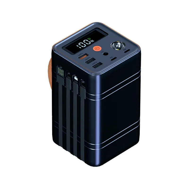 

Power Bank 60000mAh Support 8 Devices Output Portable Charger for Cell Phone 100w Fast Charge Auxiliary Battery Large Capacity