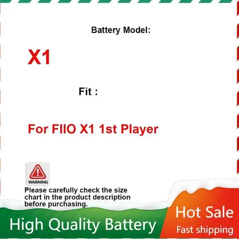Аккумулятор 3500 мАч для FIIO X1 X3 X5 X7 II  YKaiserin