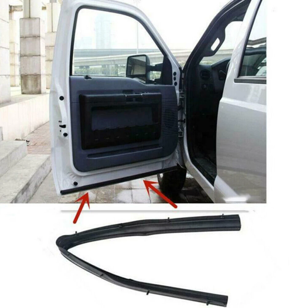 Car Front Door Lower Weatherstrip Rubber Seal For Ford F250 F350 F450 Super Duty 1999-2016 Car Front Auto Accessories