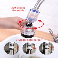 360 degree rotating water saving kitchen sink faucet filter universal three speed splash proof booster shower head purifier