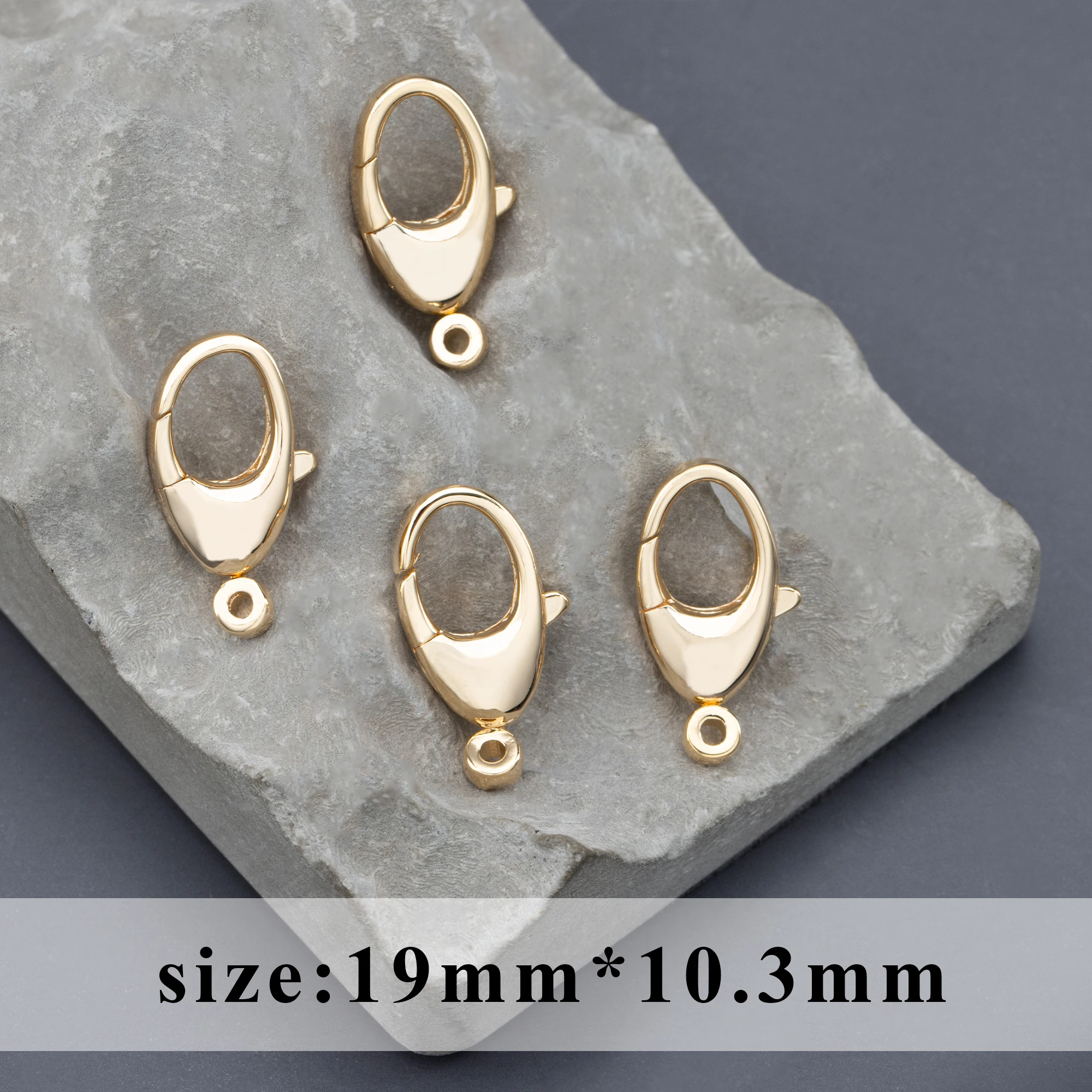 Гуфейтер МА83 ювелирные аксессуары никелевого покрытия, покрытые 18-каратным золотом, медные крючки для изготовления застежки браслета и ожерелья, 10 шт./лот.