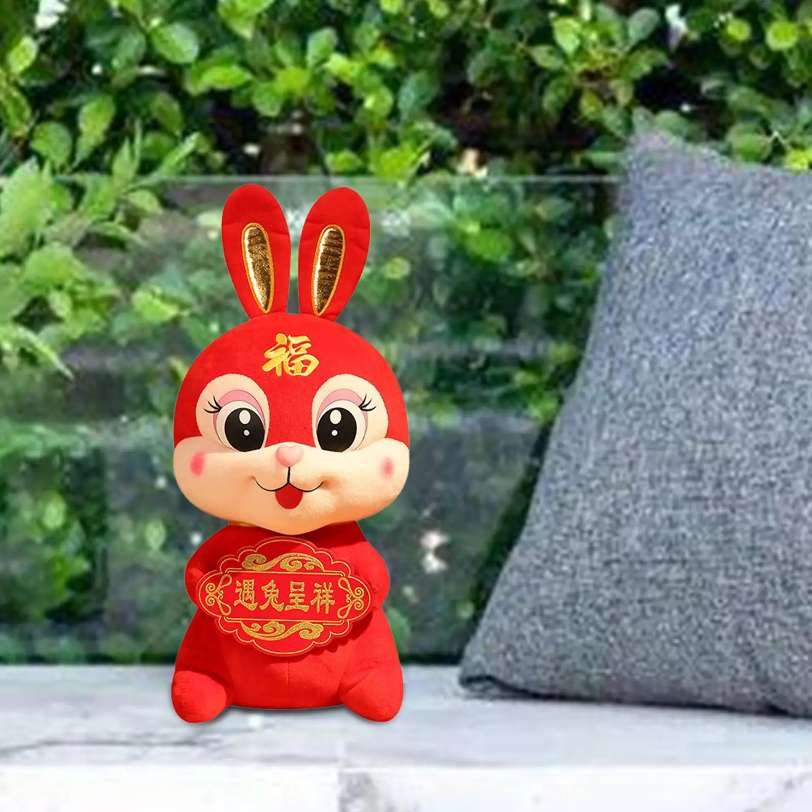 

Rabbit Doll Collection Bunny Plush Toy for Restaurant Desktop