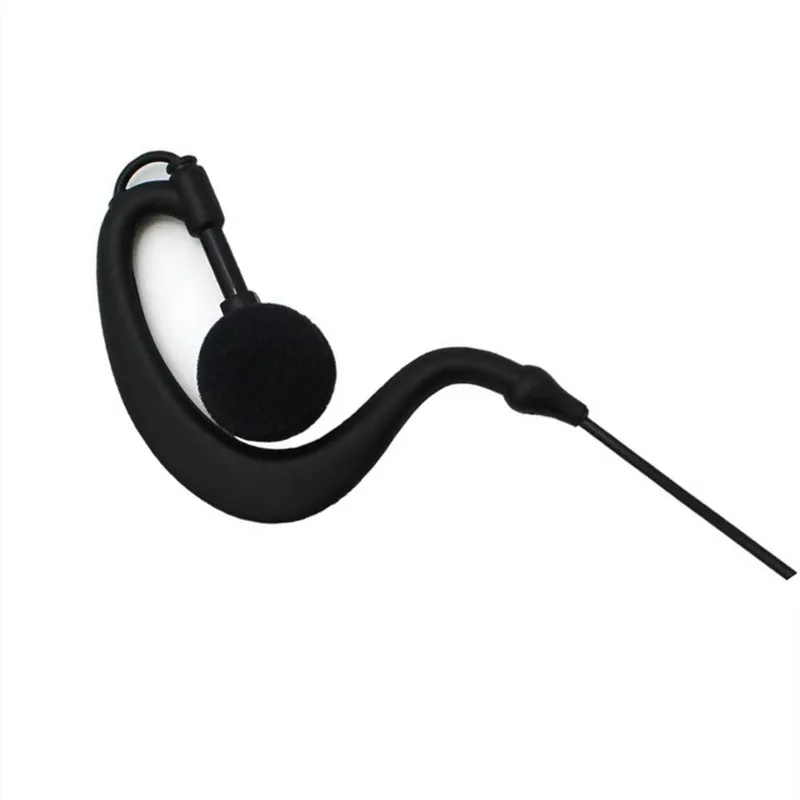 1 Pin 2.5mm G Shape 2 Two Way Radio Earpiece  Walkie Talkie Headset with PTT Mic for Motorola Talkabout Cobra Radio(10 Pack)