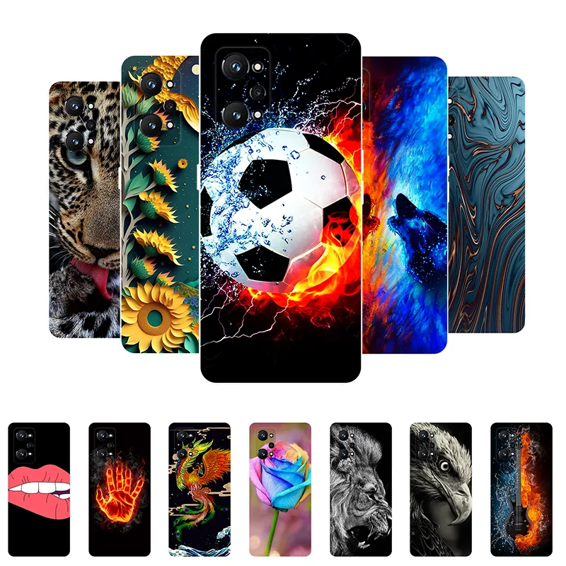 Для Realme GT Neo2 Чехол Футбол Мягкая силиконовая задняя крышка для Neo 2 RMX3370 телефона