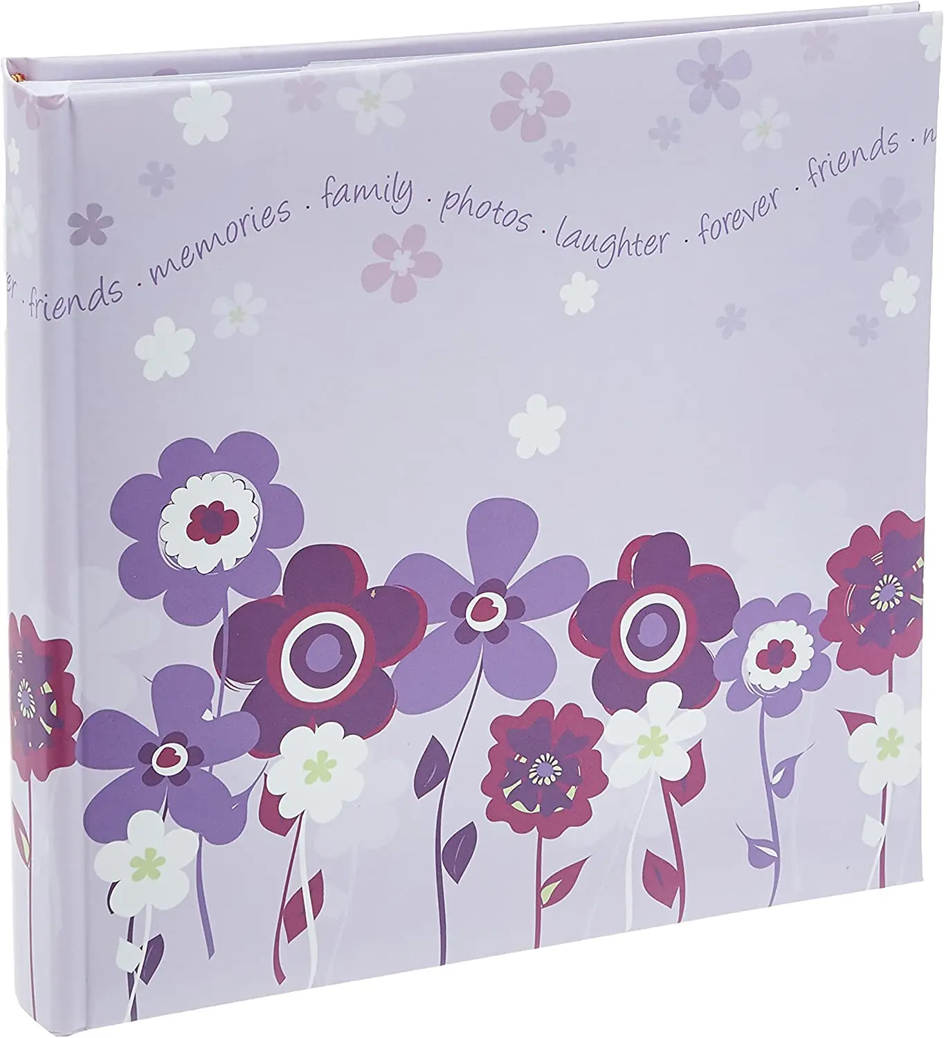 

Photo album with 200 pockets and lavender flower print for prints of 10 x 15 cm Photo Card Train Ticket Card Collection Book Jew