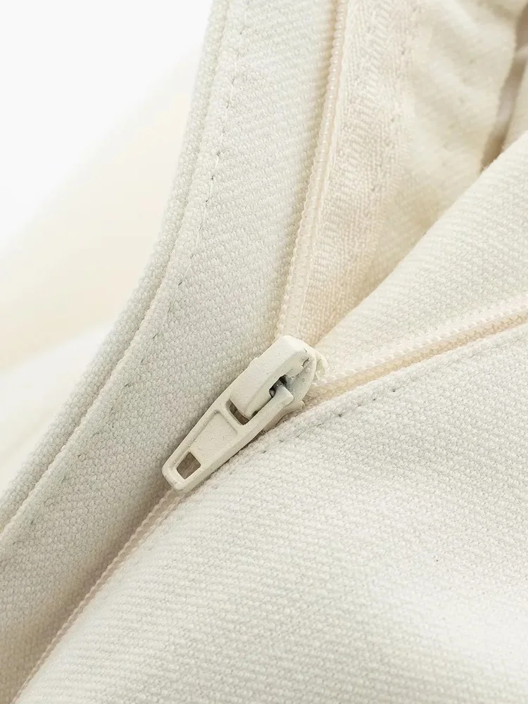 PAILETE Women 2023 fashion with darts front pockets bermuda shorts vintage high waist zipper fly female short pants mujer