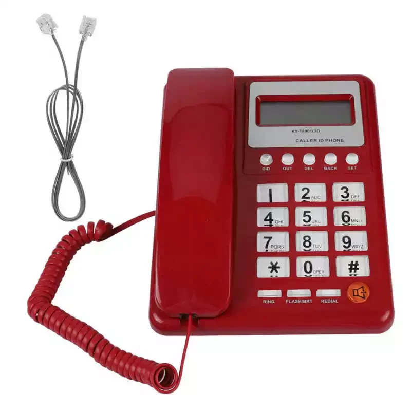 

Home Hotel Wired Corded Telephone Desktop Phone Office Landline Fixed Telephone Caller ID Telephone