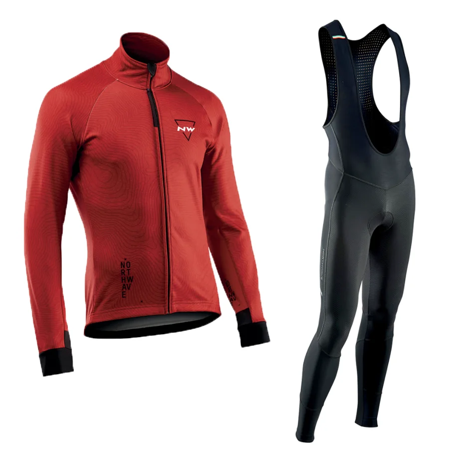 Новинка 2022 зимний теплый флисовый комплект одежда для велоспорта мужской костюм