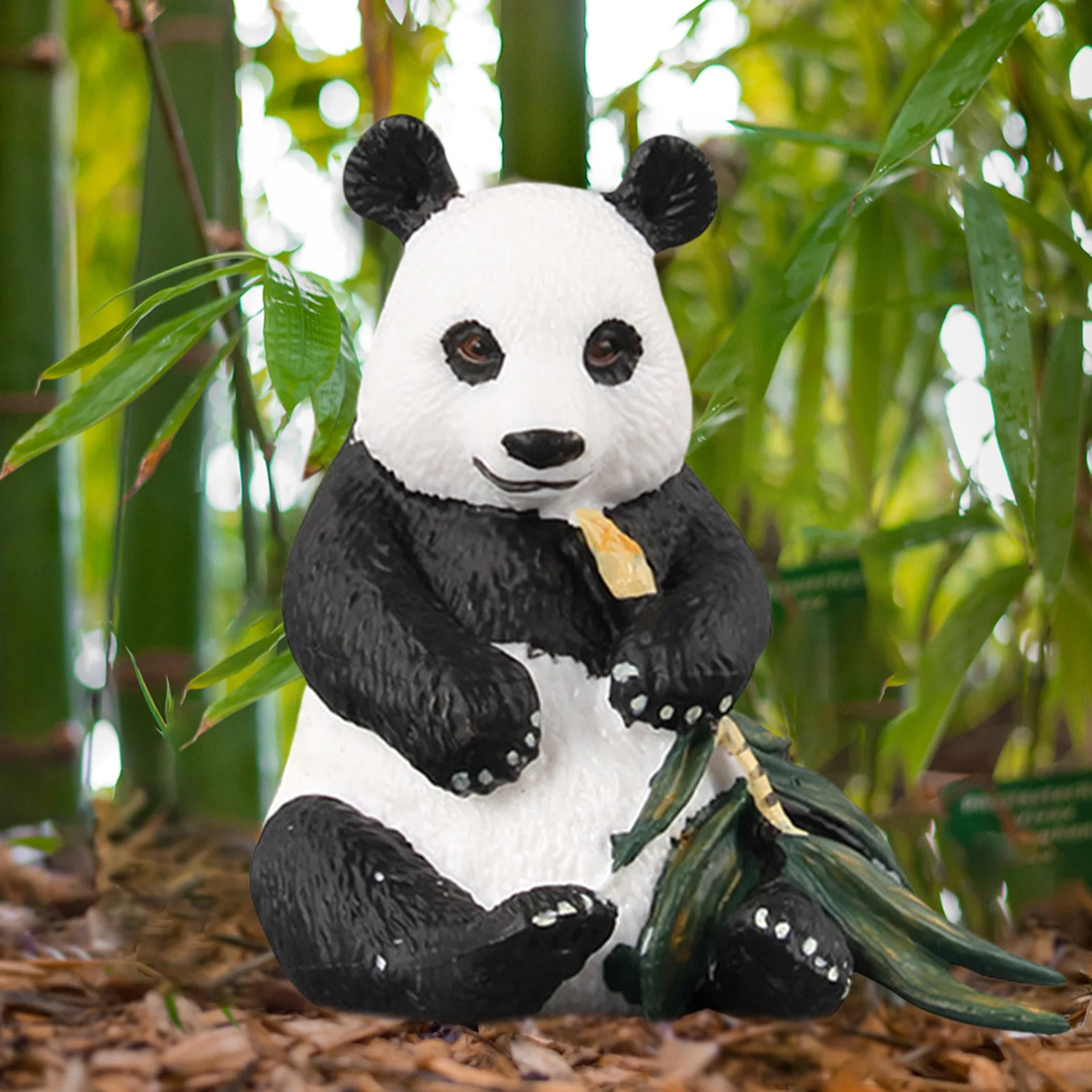 

7pcs Panda Sculpture Ornaments Crafts Animal Figurines for Landscape Home Desktop Decor Solid Model Gift for Kids Toddlers