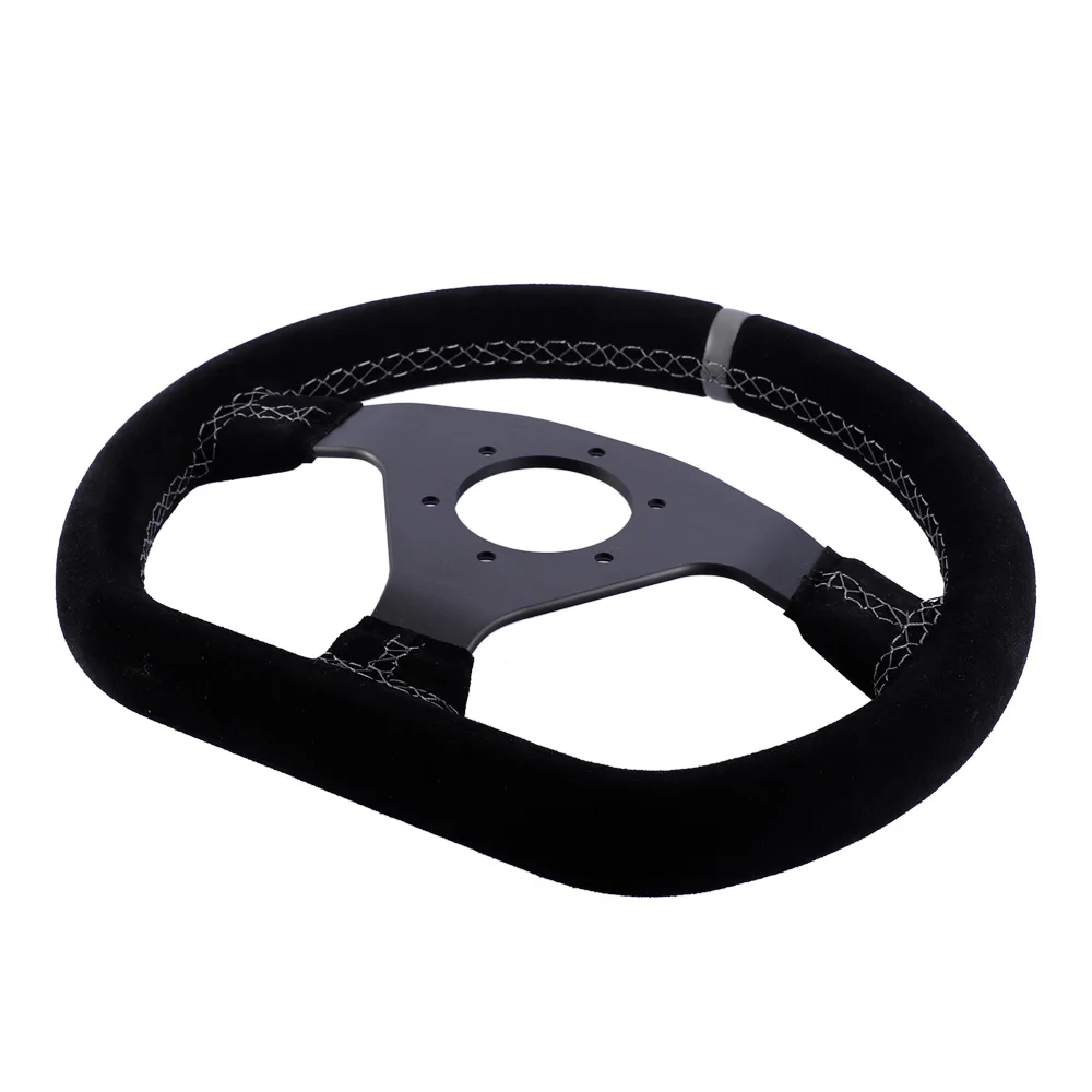 300 мм рулевое колесо с плоским замшевым автомобилем для дрифта ПК Sim Gaming Sport Control