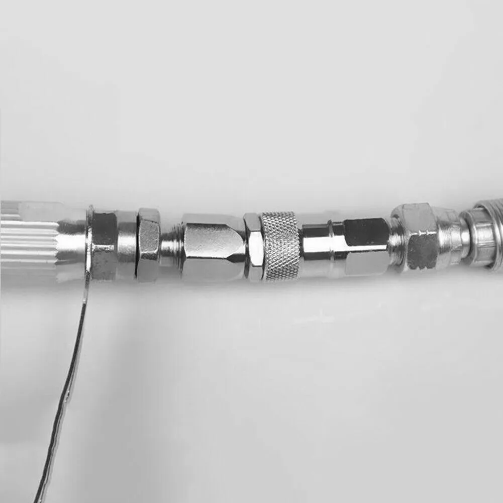 

Spray Hose Swivel Joint Home Accessories High Pressure Rust Free Silver Stainless Steel 1 X 1/4-Inch For Paint Sprayer
