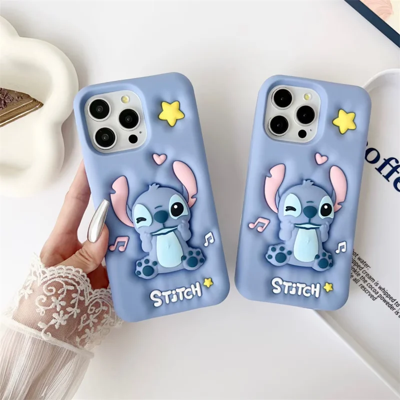 Мягкий силиконовый чехол для телефона с рисунком Диснея iPhone 11 12 13 14 15 Pro Max Lotso Stitch