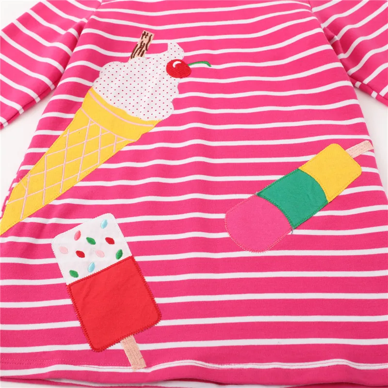 Детское хлопковое платье с капюшоном аппликацией животных