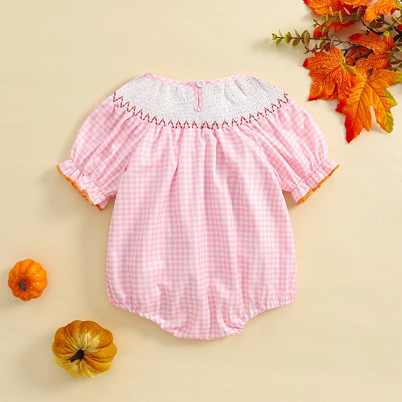 Blotona комбинезон на Хэллоуин для маленьких девочек клетчатый с короткими рукавами