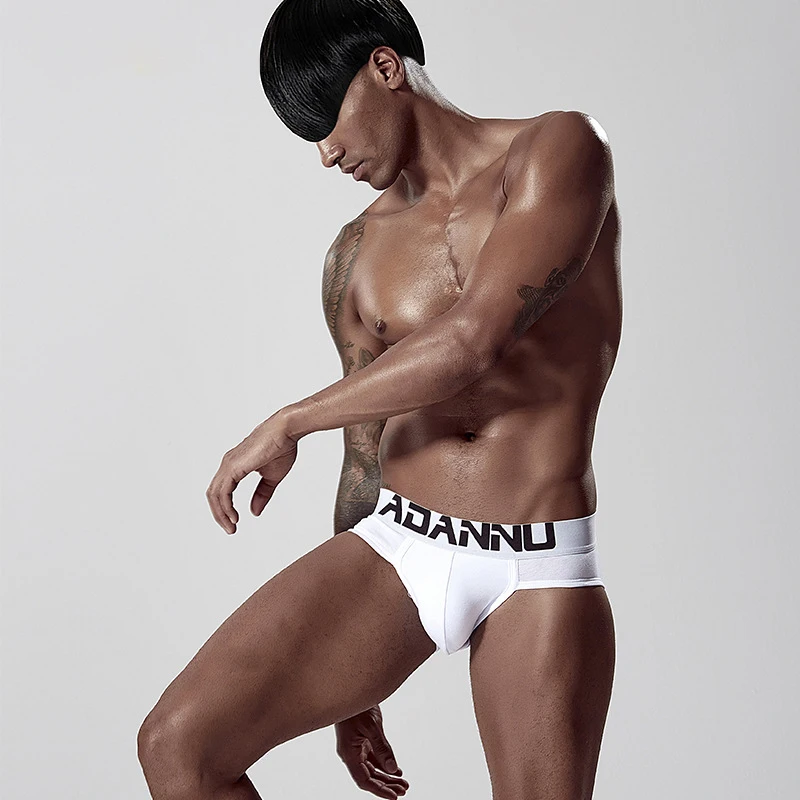 

Gay Briefs Soft Men's Panties Sexy Men Underpants Breathable Underwear Man Comfortable Bath Briefs Free Shipping Puffy Style