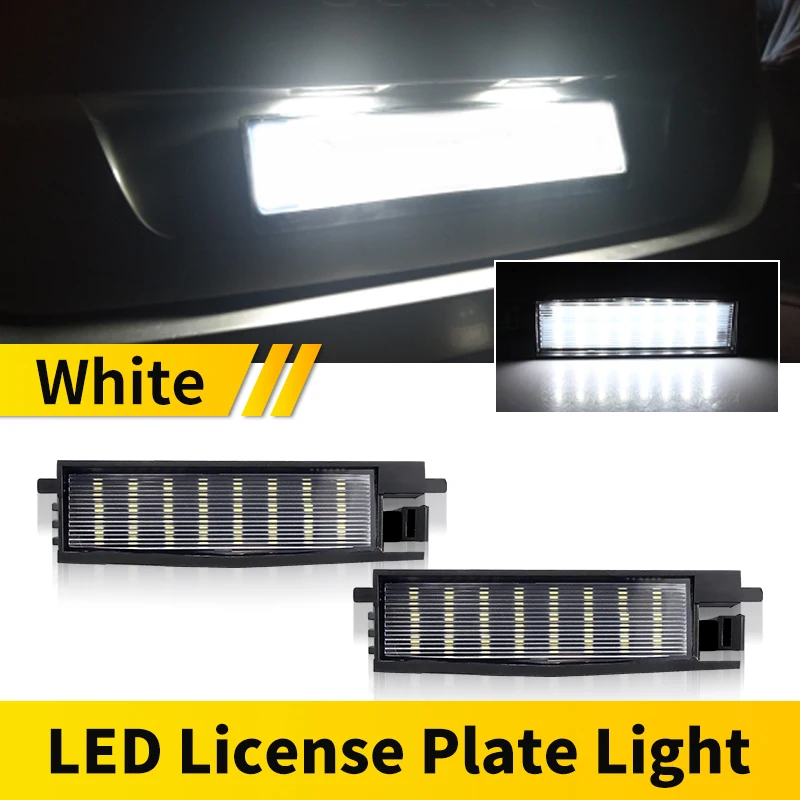 

2 Шт. Сверхъярких Белых Светодиодных Фонарей Подсветки Номерного Знака Для Toyota Avalon MK3, Aygo, Auris MK2, Rav4 MK3, XA30