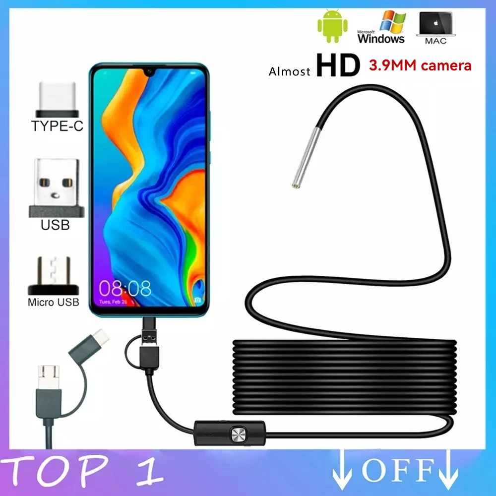

USB эндоскоп OllyMurs 3,9 мм