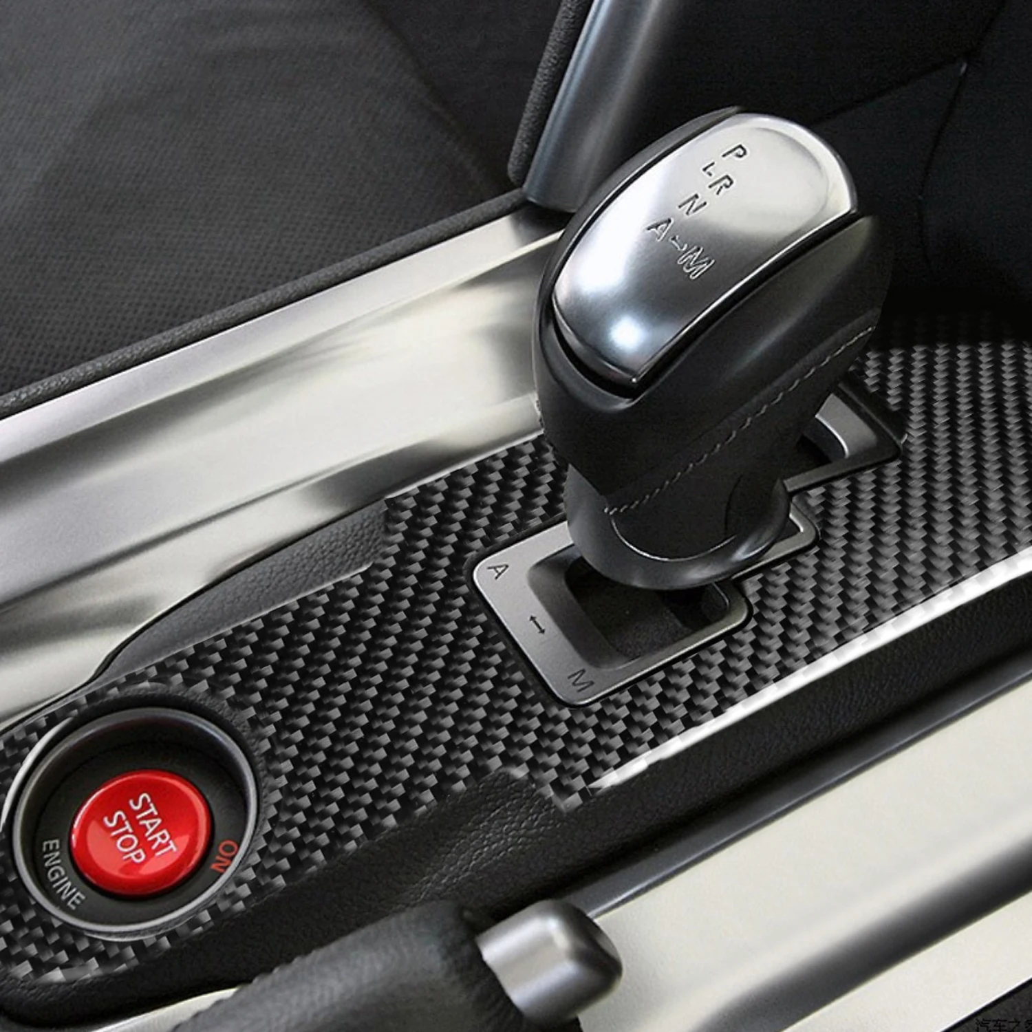 

Car Products Fit for Nissan GTR R35 2009-2016 Accessories Front Center Console Gear Shifter Sticker Cover 1pcs Interior Parts