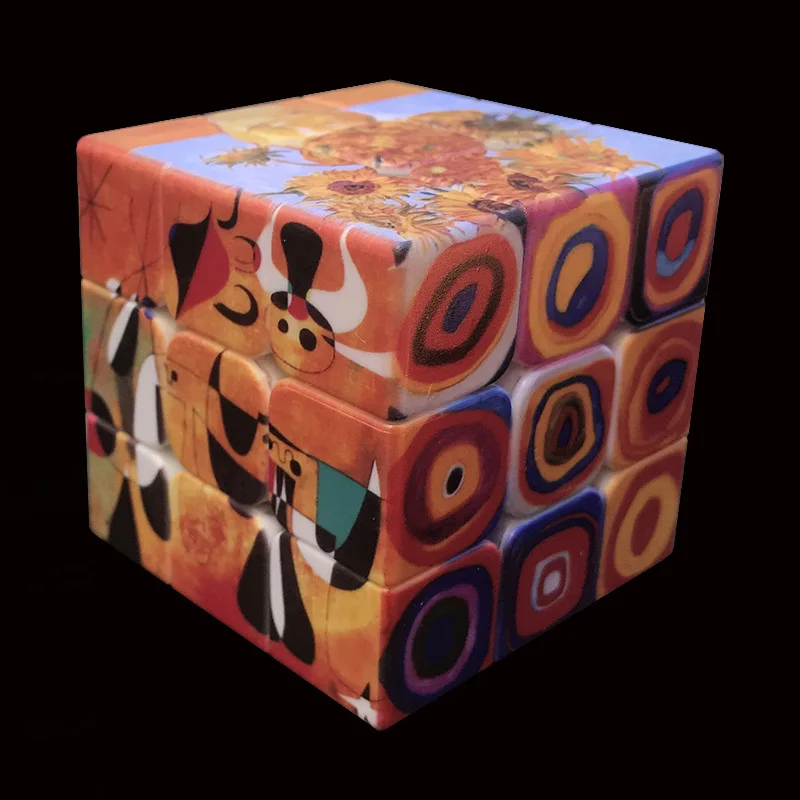 

Магнитный магический куб 3x3x3 картины всемирно известного Пикассо 3 × 3 профессиональный скоростной пазл детские игрушки фиджет Оригинальны...