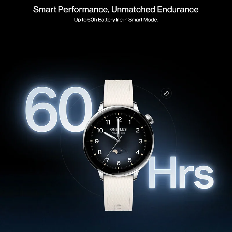 Фото Глобальная версия OnePlus Watch 3 43 мм Смарт-часы 1,32 дюйма AMOLED Срок службы батареи до 60 часов Ношение ОС Google GPS NFC №4