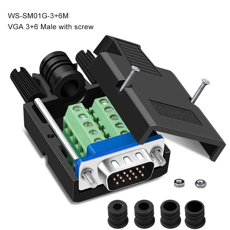 

DIVEDEER DB15 VGA беспаечный разъем