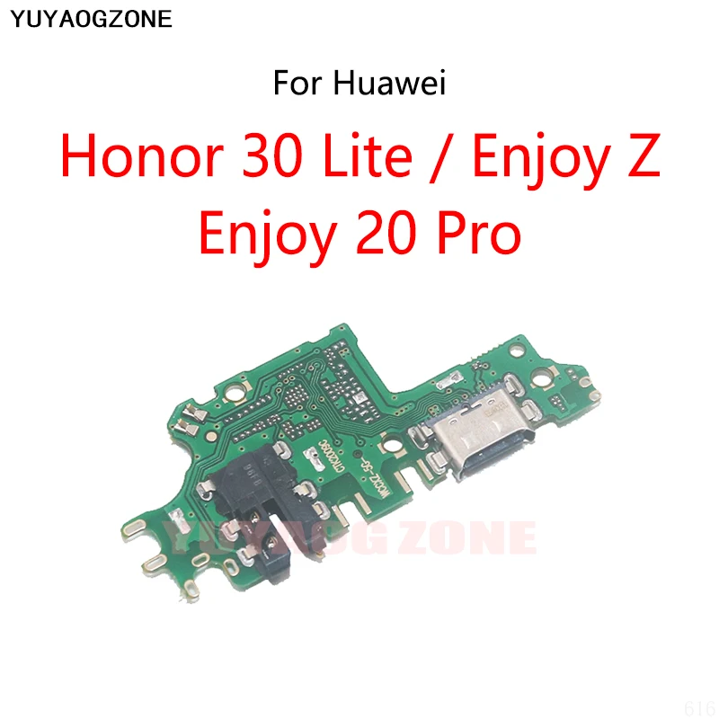 

10PCS For Huawei Enjoy 20 Pro / Honor 30 Lite / Enjoy Z USB Charge Dock Port Socket Connector Flex Cable Charging Board Module