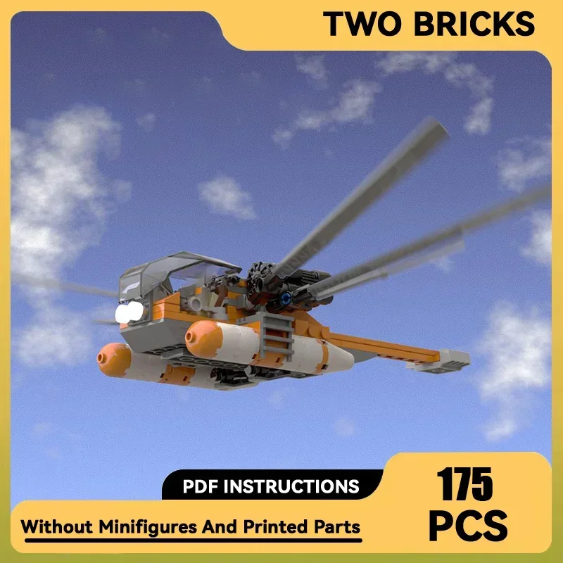 Военная серия Moc строительные блоки орнитоптер SAR1 модель вертолета технология