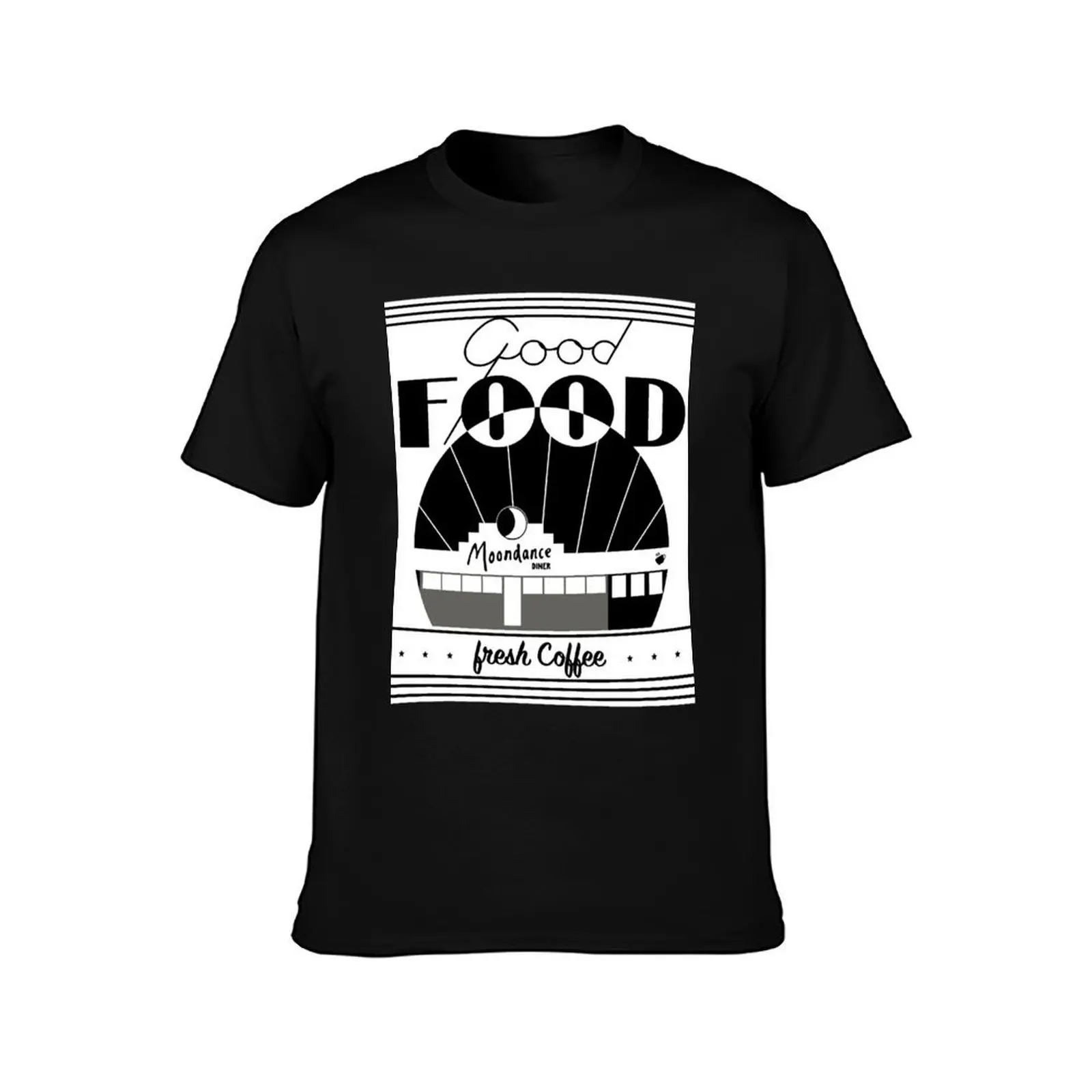 Фото Футболка Moondance Diner Tick Tick Boom, базовая однотонная хлопковая футболка с короткими рукавами №2