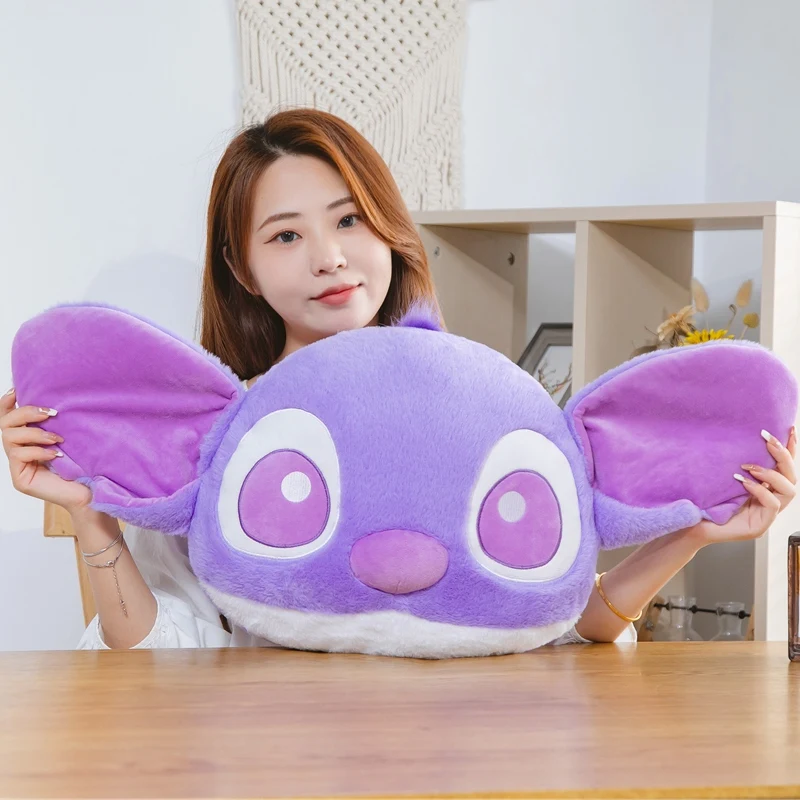 

Genuine Disney Kawaii Stitch Stitch Big Head Plush Doll Pillow Cushion Toy Cute Soft Stuffed Animal Toy Gift for Kids girl baby