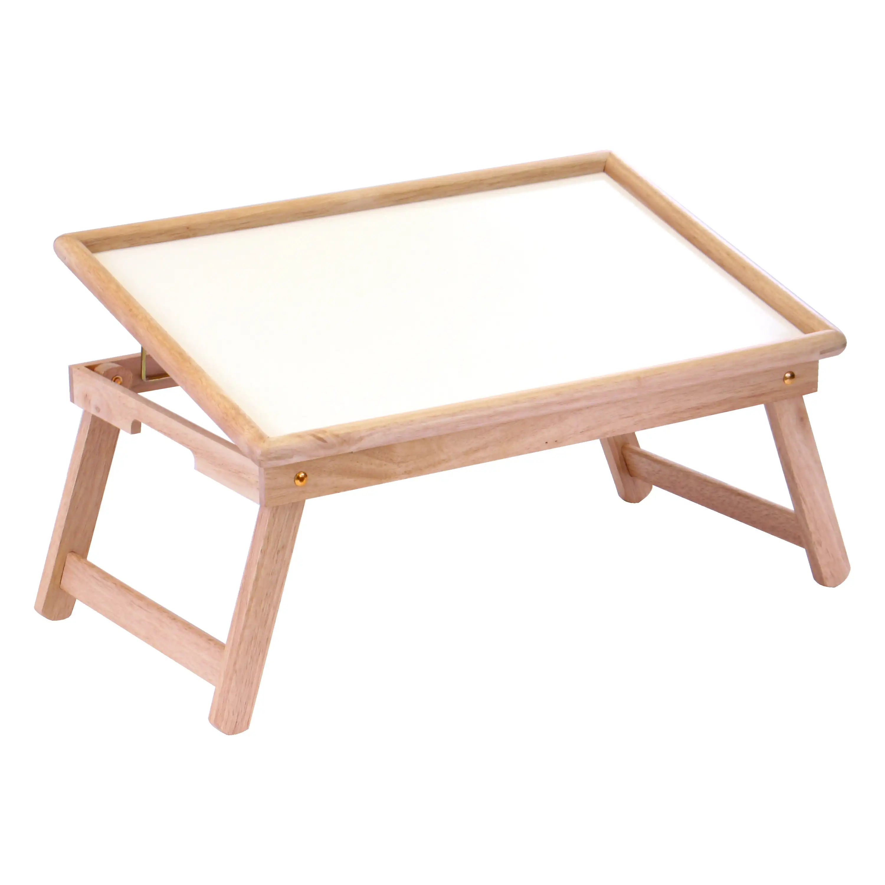 

Wood Ventura Breakfast Bed Tray, Flip-Top, Natural & White